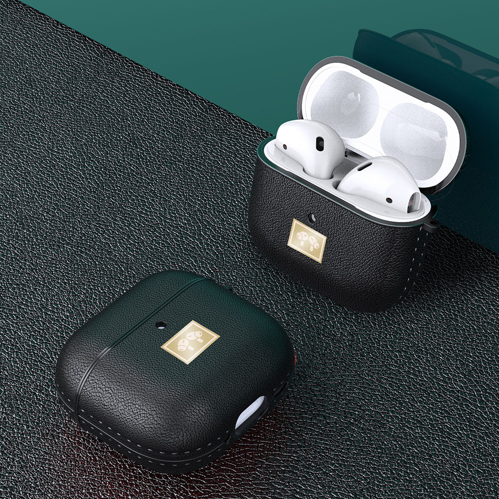 Apple Airpods 4 Kılıf Deri Görünümlü Askı Aparatlı Wlons Kılıf