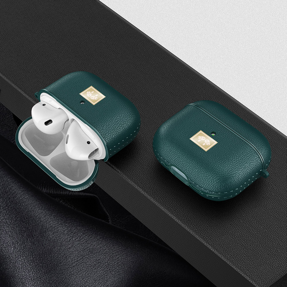 Apple Airpods 4 Kılıf Deri Görünümlü Askı Aparatlı Wlons Kılıf