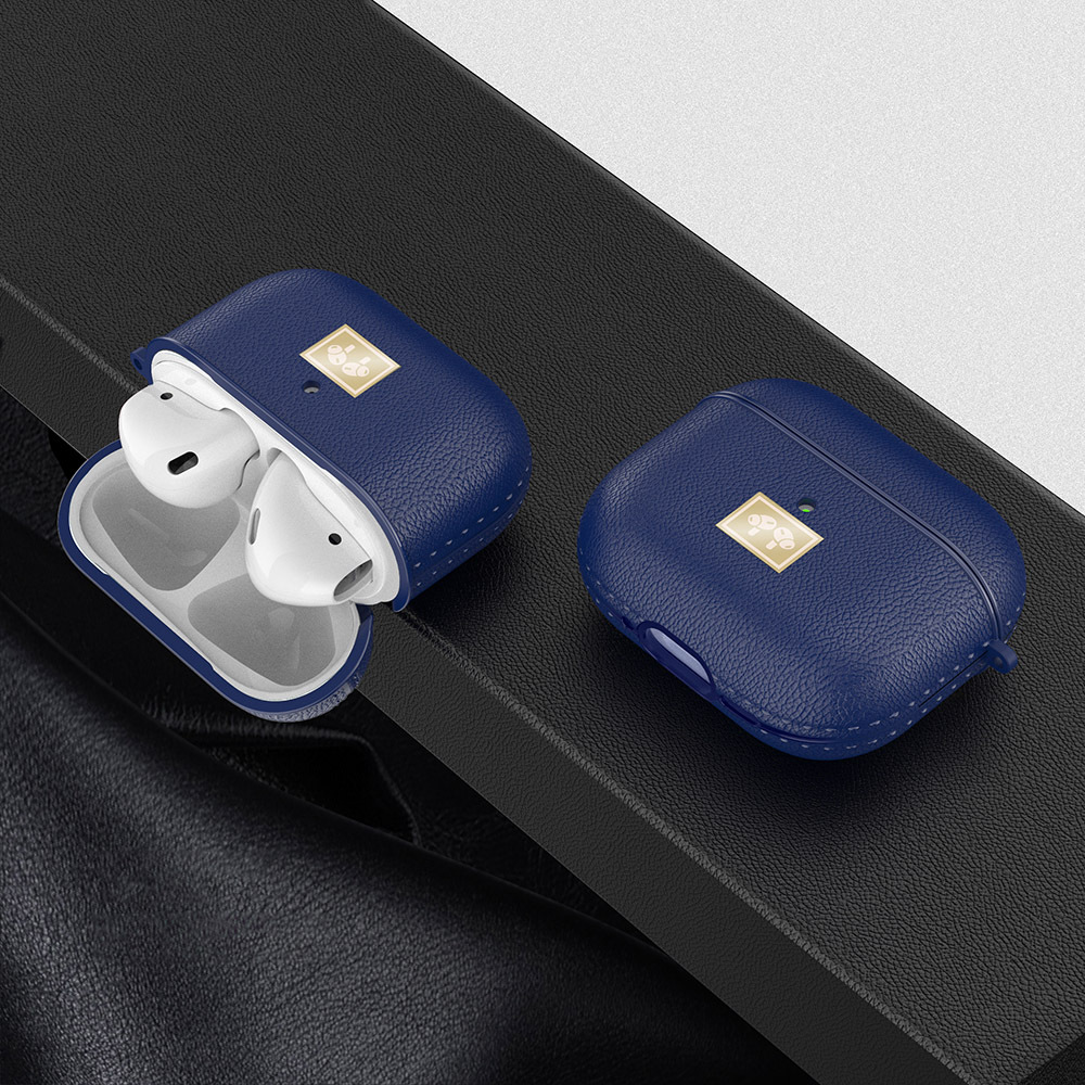 Apple Airpods 4 Kılıf Deri Görünümlü Askı Aparatlı Wlons Kılıf