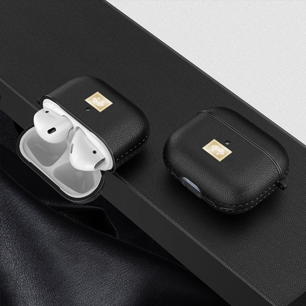 Apple Airpods 4 Kılıf Deri Görünümlü Askı Aparatlı Wlons Kılıf