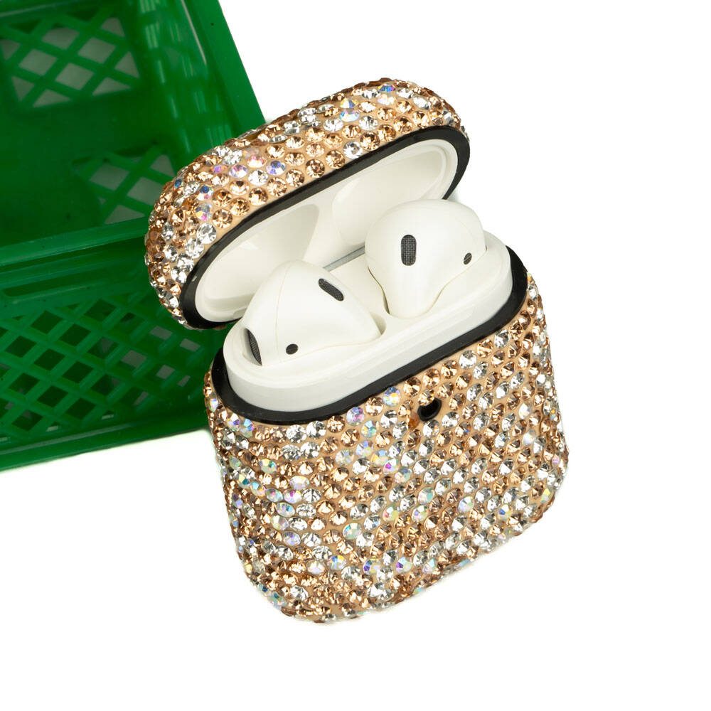 Apple Airpods Kılıf Zore Diamond Silikon - Görsel 4