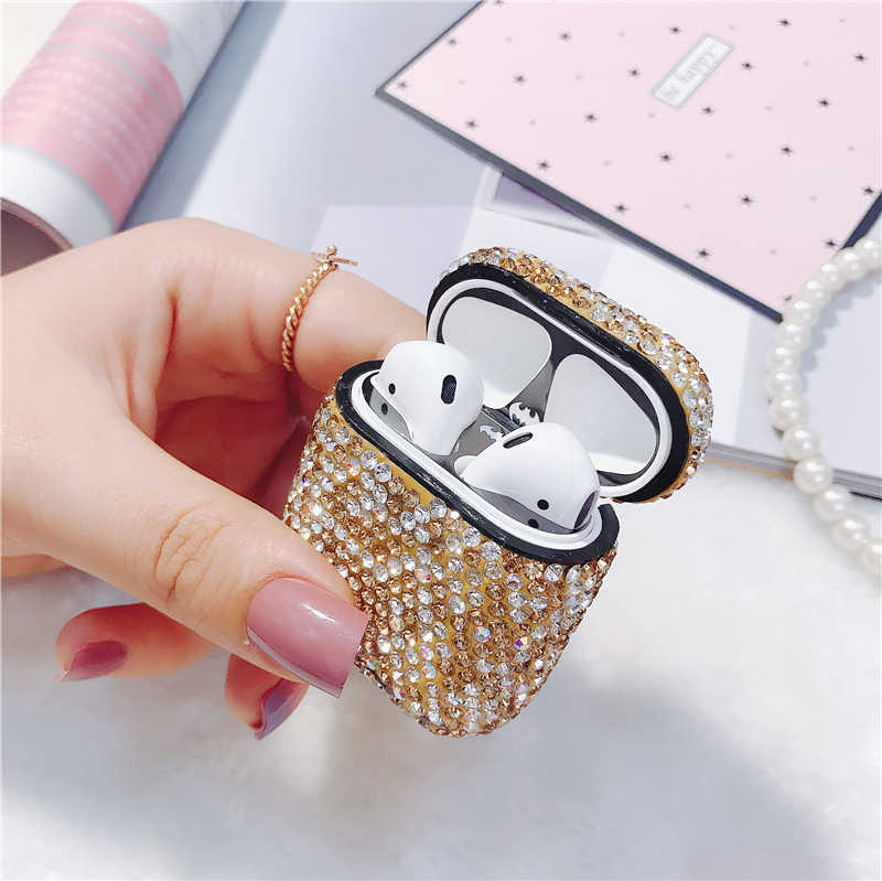 Apple Airpods Kılıf Zore Diamond Silikon - Görsel 6
