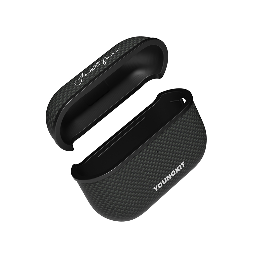 Apple Airpods Pro 2 Kılıf M-safe Şarj Özellikli Aramid Fiber Youngkit 1500D Kevlar Extreme Wing Serisi Kapak