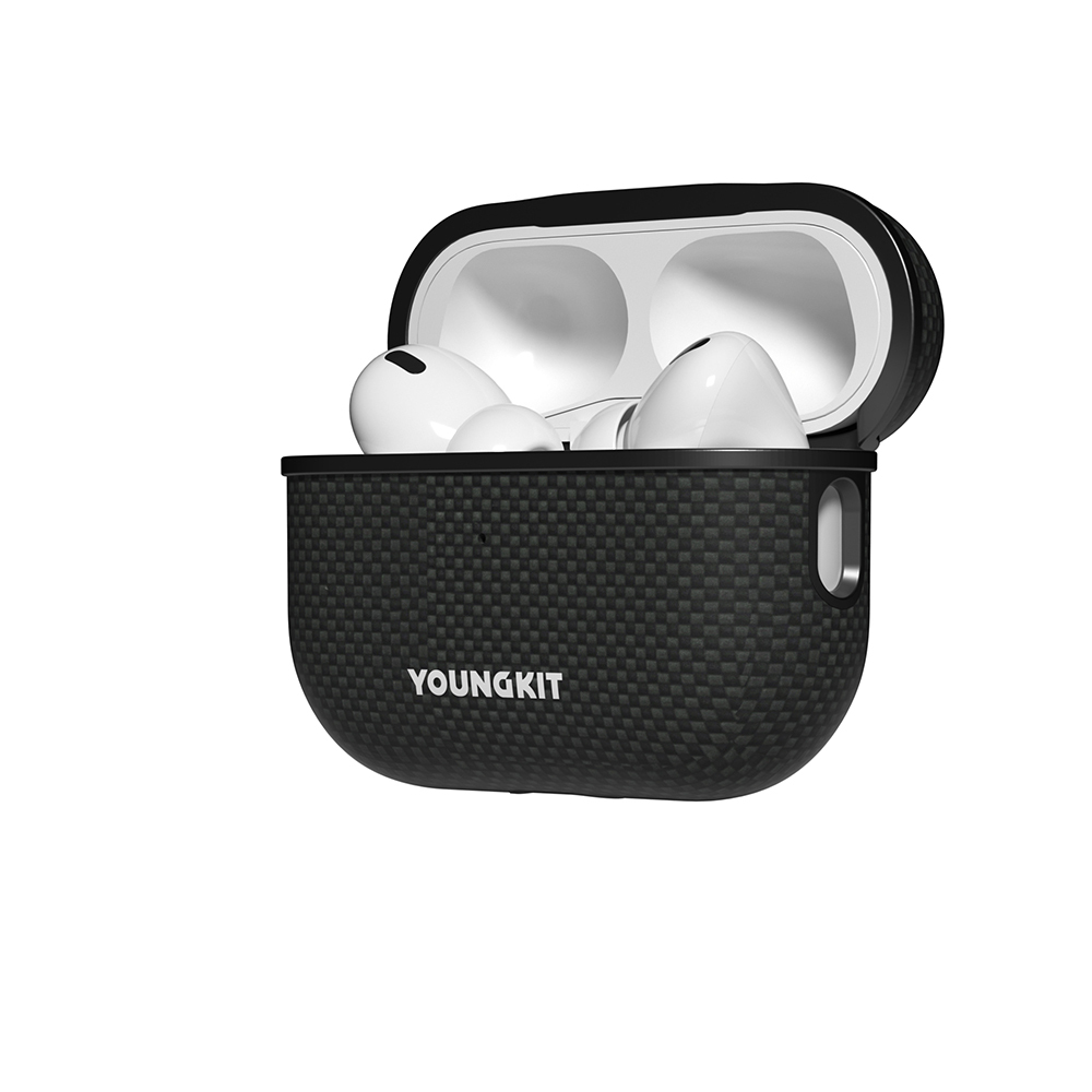 Apple Airpods Pro Kılıf M-safe Şarj Özellikli Aramid Fiber Youngkit 1500D Kevlar Extreme Wing Serisi Kapak