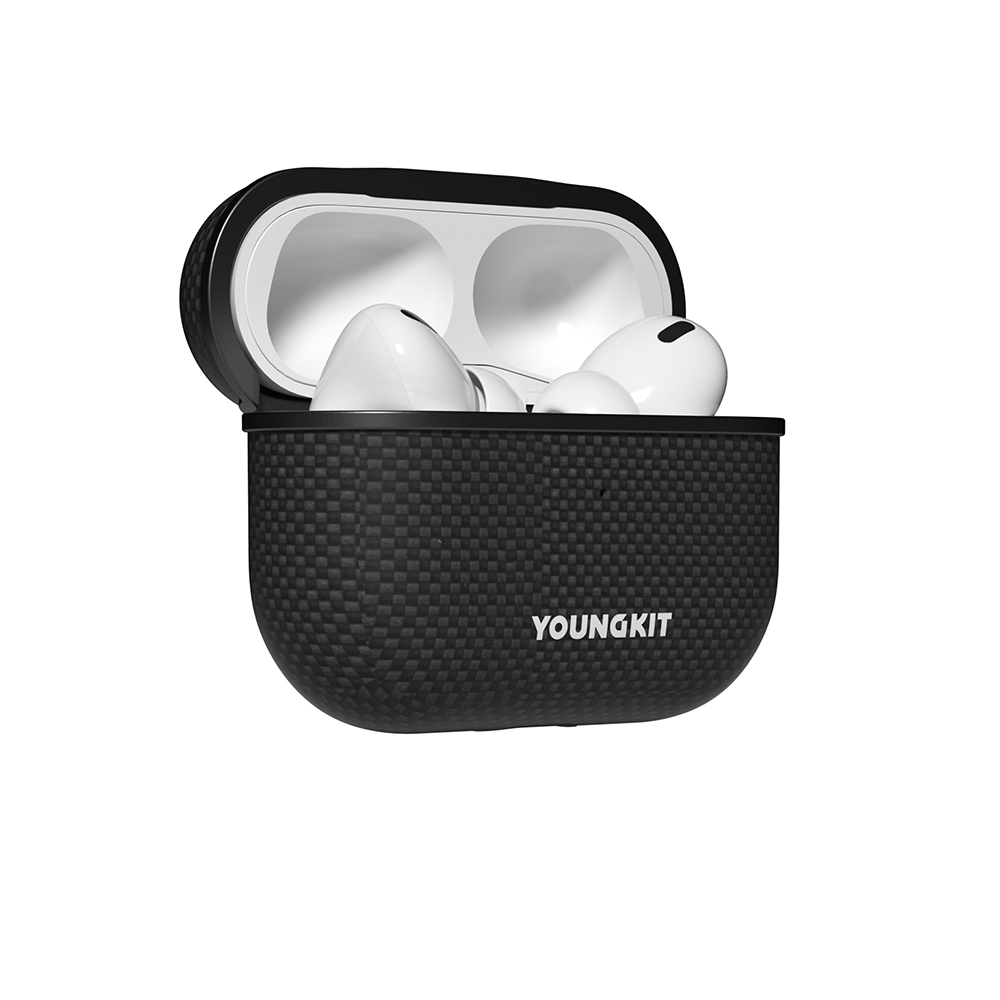 Apple Airpods Pro Kılıf M-safe Şarj Özellikli Aramid Fiber Youngkit 1500D Kevlar Extreme Wing Serisi Kapak