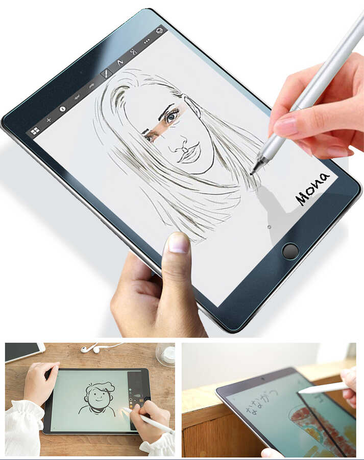 Apple iPad 10.2 (8.Nesil) Kağıt Hisli Wiwu iPaper Like Tablet Ekran Koruyucu - Görsel 3