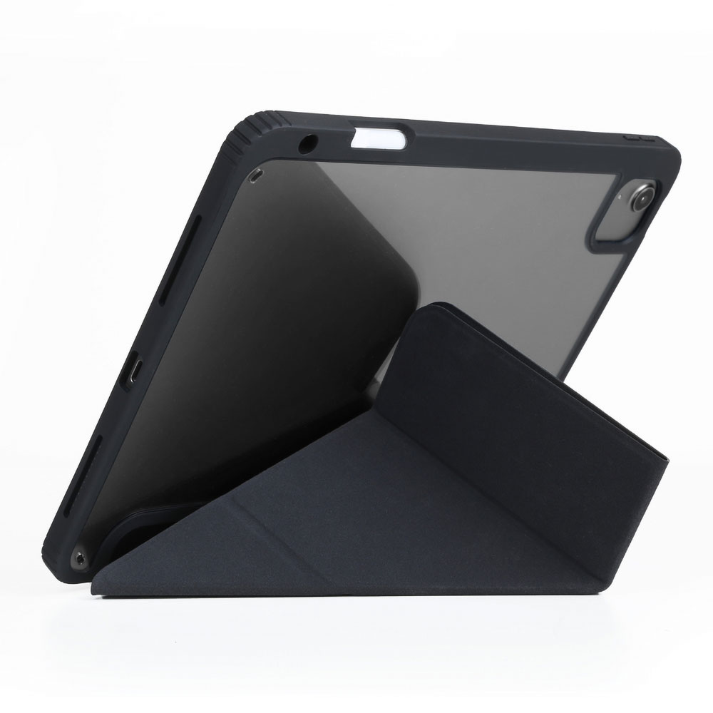 Apple iPad Air 10.9 2022 (5.Nesil) Kılıf SkinArma 360 Tam Koruma Airbagli Arkası Şeffaf Standlı Shingoki Kılıf - Görsel 3