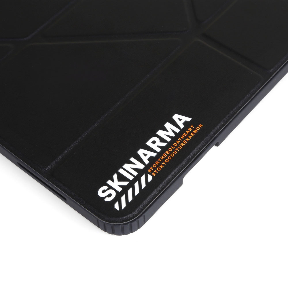 Apple iPad Air 10.9 2022 (5.Nesil) Kılıf SkinArma 360 Tam Koruma Airbagli Arkası Şeffaf Standlı Shingoki Kılıf - Görsel 5