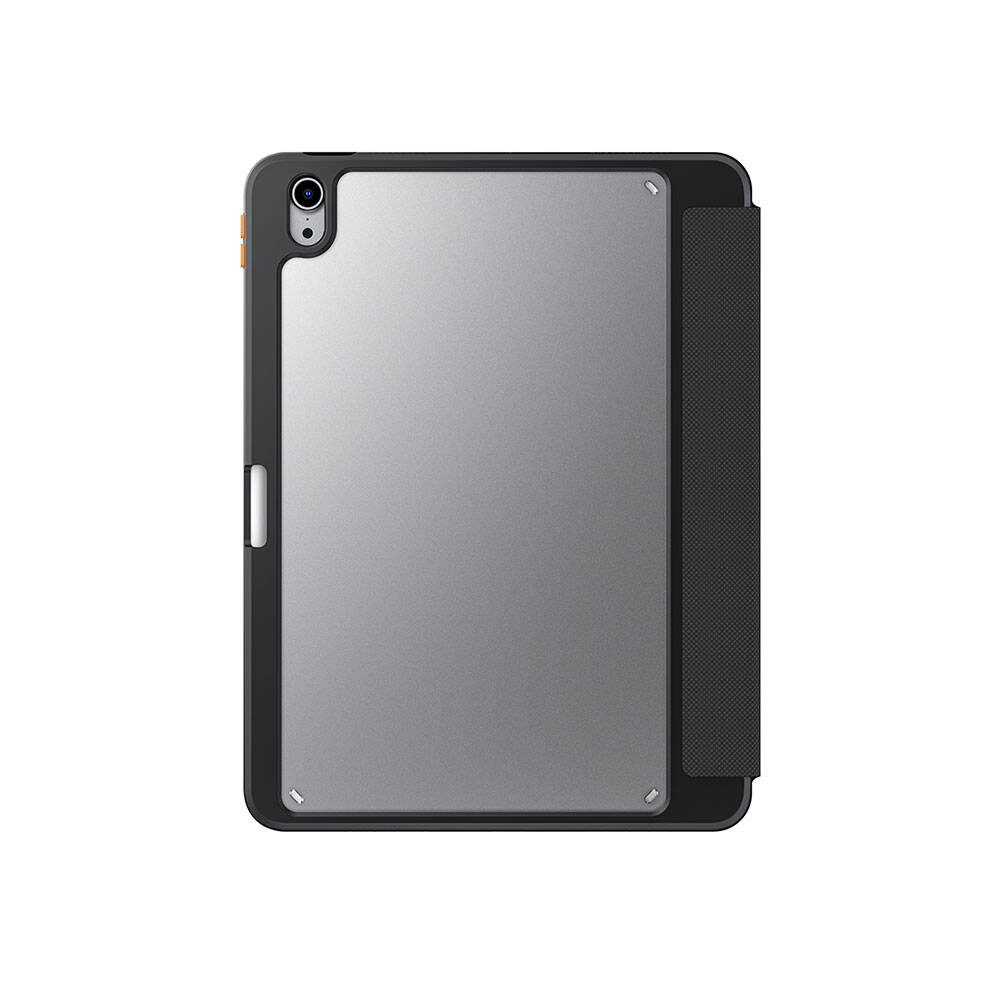 Apple iPad Air 11 2024 Kılıf SkinArma Kabartma Baskı Tasarımlı 360 Tam Koruma Arkası Şeffaf Standlı Gamma Kılıf - Görsel 3