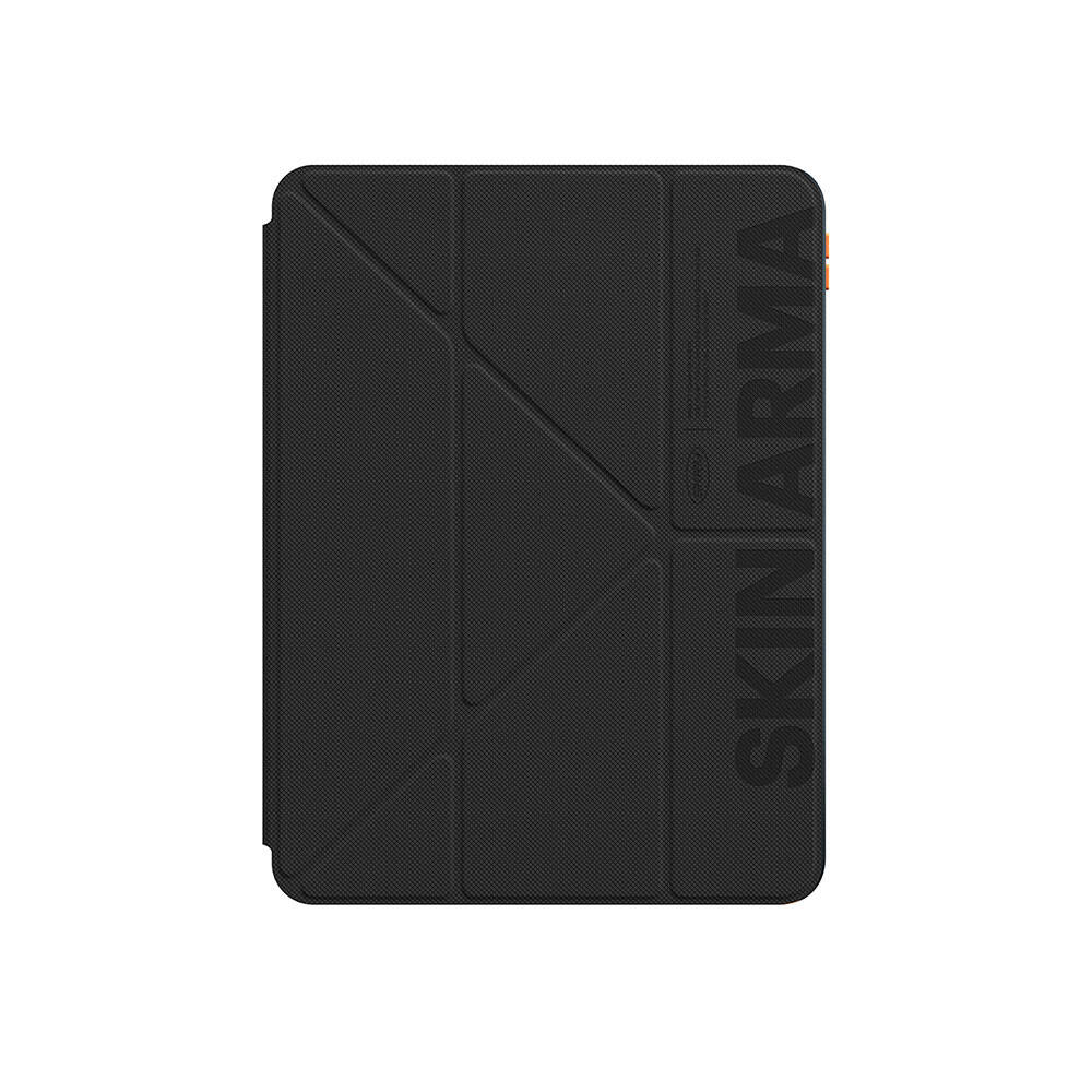 Apple iPad Air 11 2025 M3 Kılıf SkinArma Kabartma Baskı Tasarımlı 360 Tam Koruma Arkası Şeffaf Standlı Gamma Kılıf