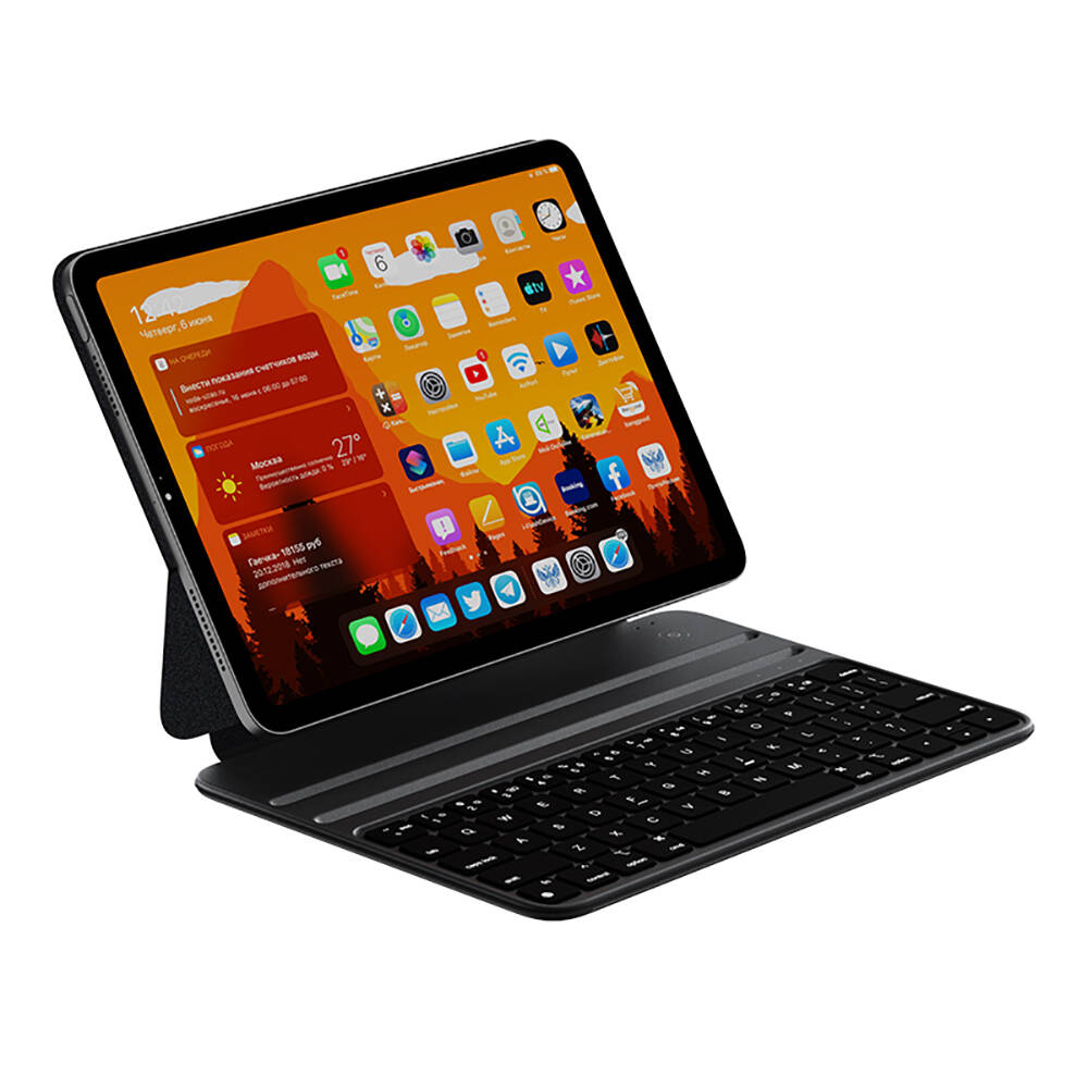 Apple iPad Air 11 2025 M3 Wiwu F16 Klavyeli Standlı Magnetik Kılıf