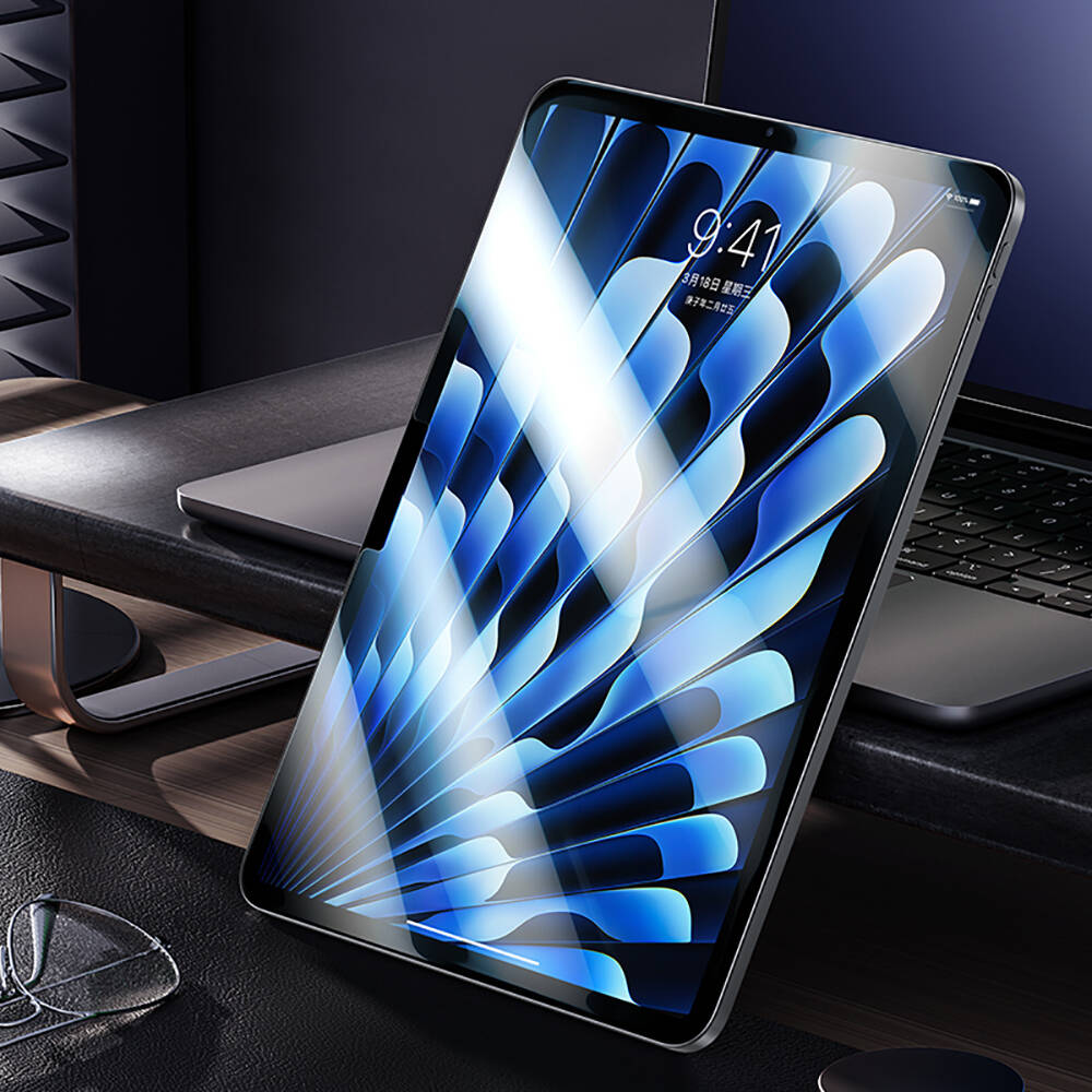 Apple iPad Air 13 2025 M3 Benks King Kong Eğimli Kenar Oleofobik Özellikli Temperli Cam Ekran Koruyucu - Görsel 12