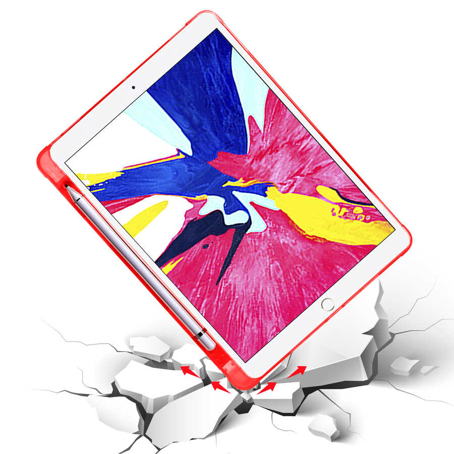 Apple iPad Pro 10.5 (7.Nesil) Kılıf Zore Tri Folding Kalem Bölmeli Standlı Kılıf - Görsel 10