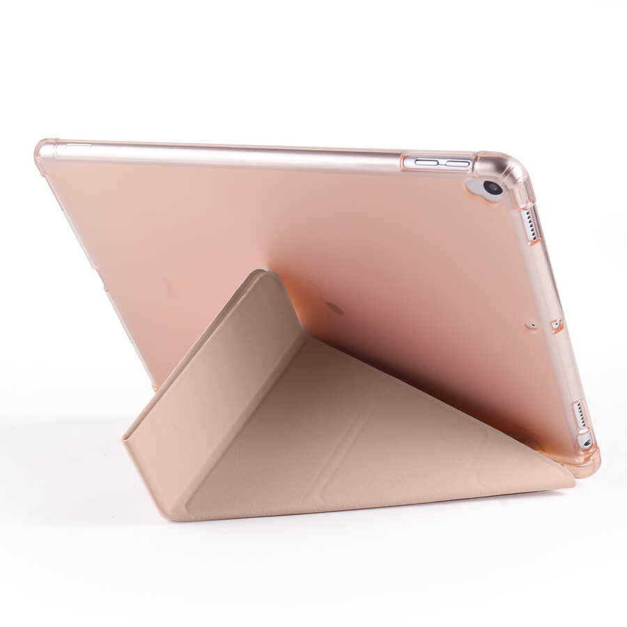 Apple iPad Pro 10.5 (7.Nesil) Kılıf Zore Tri Folding Kalem Bölmeli Standlı Kılıf - Görsel 12