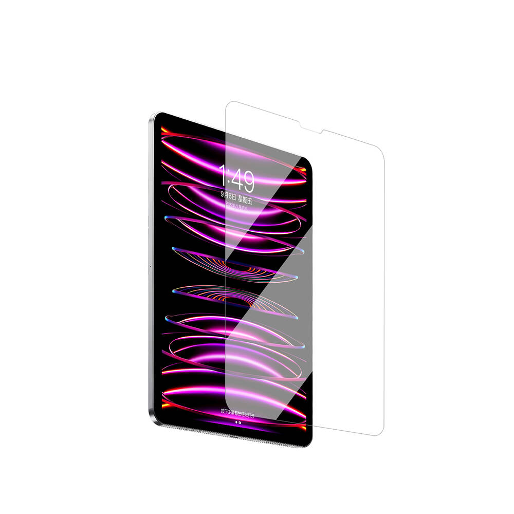 Apple iPad Pro 10.5 (7.Nesil) Wiwu Wi-GQ002 iVista 5 Katmanlı Temperli Cam Ekran Koruyucu + Kolay Uygulama Aparatı - Görsel 4