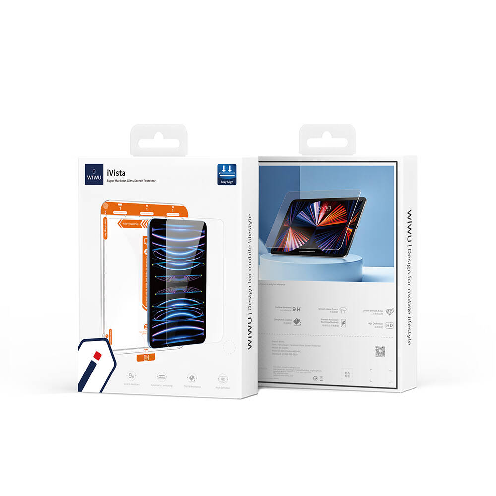 Apple iPad Pro 10.5 (7.Nesil) Wiwu Wi-GQ002 iVista 5 Katmanlı Temperli Cam Ekran Koruyucu + Kolay Uygulama Aparatı - Görsel 5