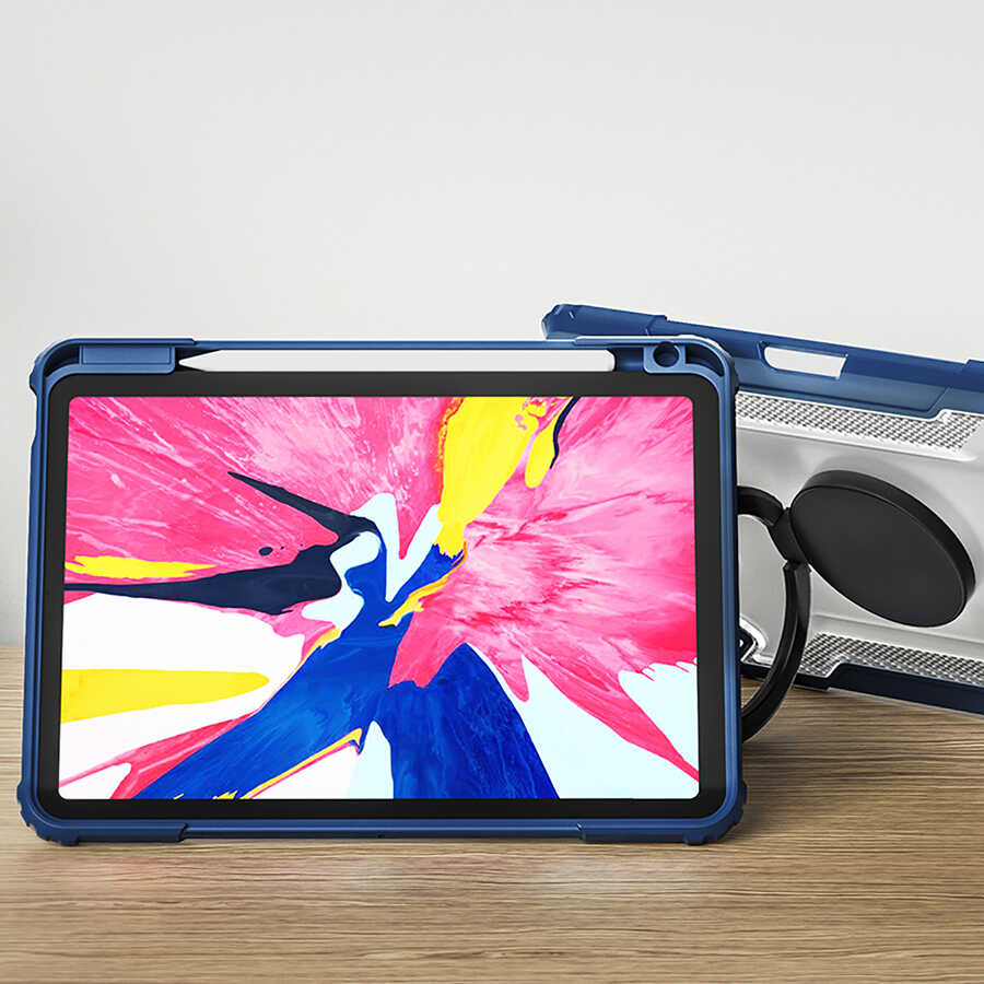 Apple iPad Pro 11 2020 (2.Nesil) Wiwu Mecha Dönebilen Standlı Tablet Kılıfı - Görsel 13