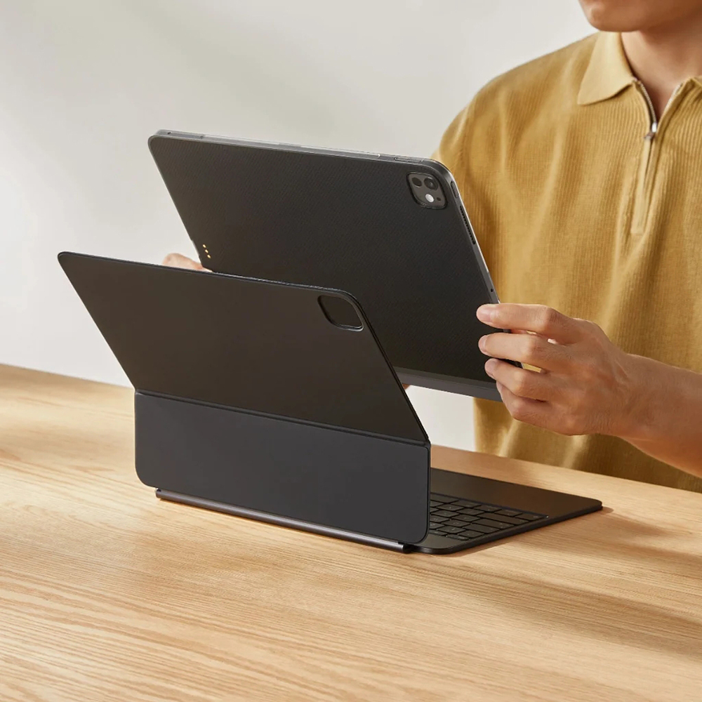 Apple iPad Pro 11 2024 Kılıf Aramid Fiber Pitaka Ultra-Slim Classic Serisi Tablet Kapak - Görsel 5