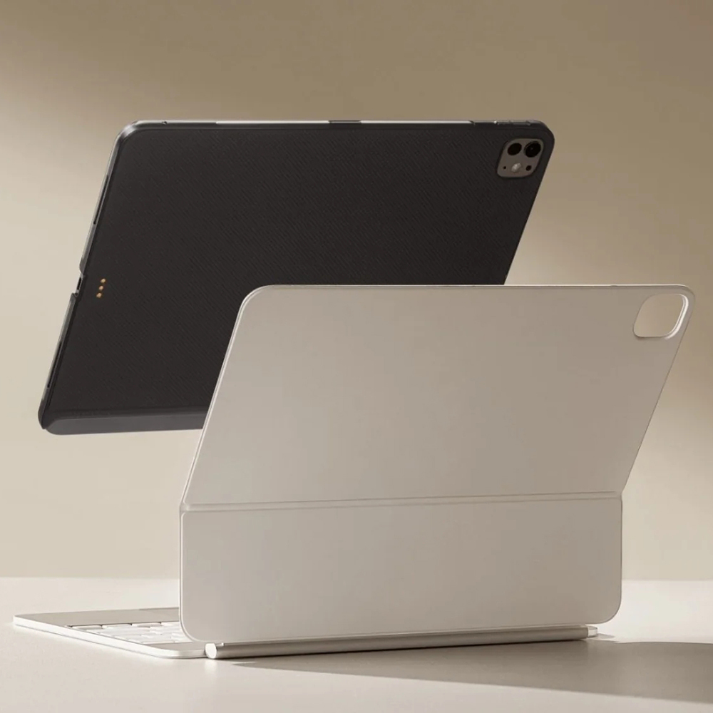 Apple iPad Pro 11 2024 Kılıf Aramid Fiber Pitaka Ultra-Slim Classic Serisi Tablet Kapak - Görsel 8
