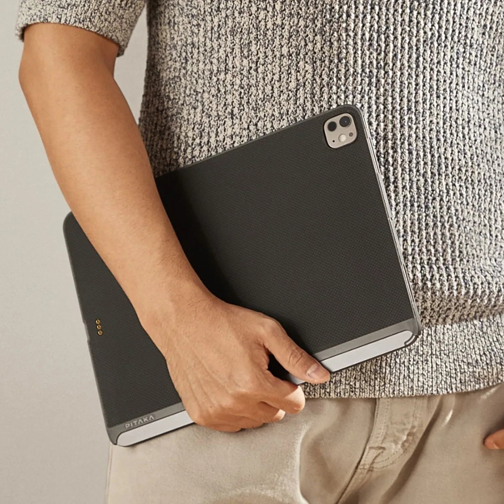 Apple iPad Pro 11 2024 Kılıf Aramid Fiber Pitaka Ultra-Slim Classic Serisi Tablet Kapak - Görsel 9