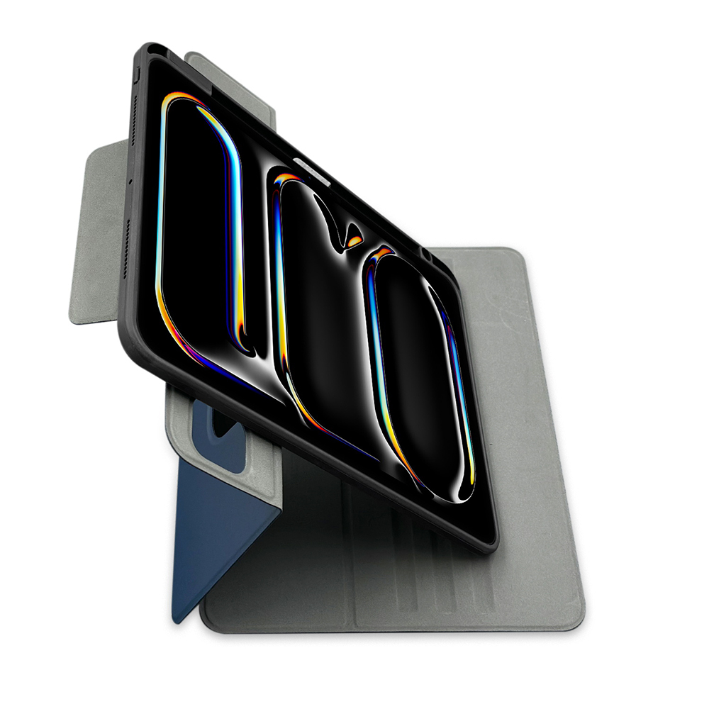 Apple iPad Pro 11 2024 Raptic Spin Detachable Folio PU Ayrılabilir Kalem Bölmeli Standlı Kılıf - Görsel 13