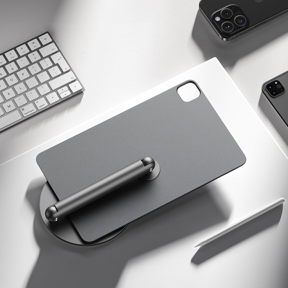 Apple iPad Pro 13 2025 M5 Wiwu ZM-310 360 Derece Dönebilen Magnetik Başlıklı Tablet Standı - Görsel 11