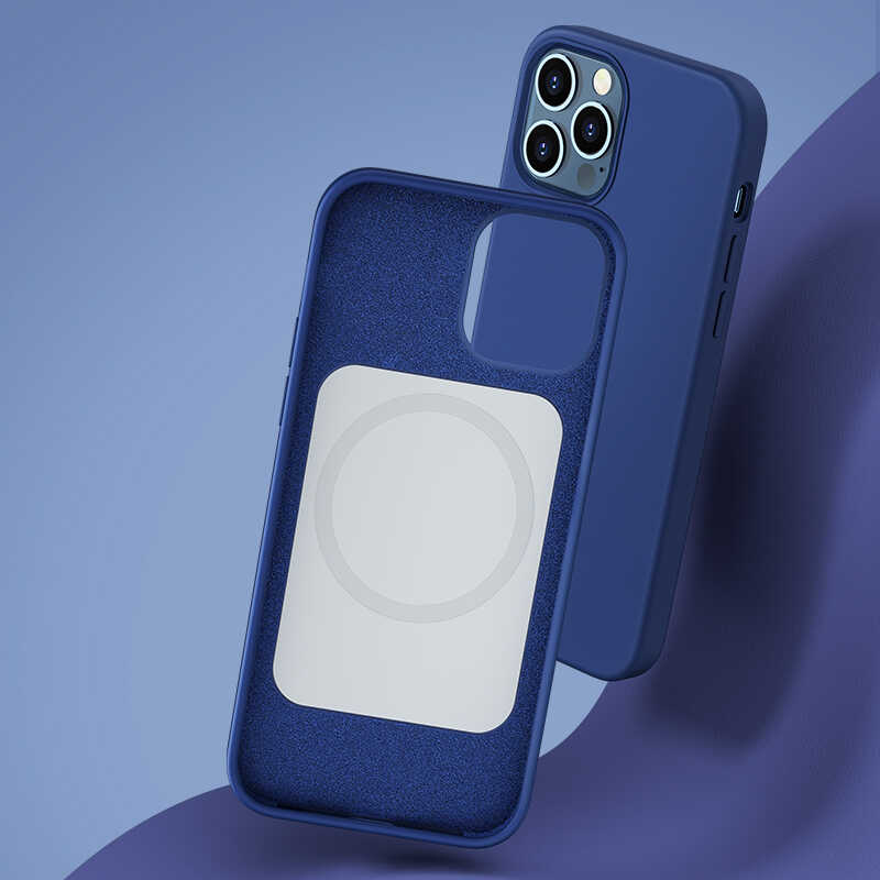 Apple iPhone 12 Pro Max Kılıf Benks M-safe Magnetic Original Apple MFI Certified Silikon Kapak - Görsel 3
