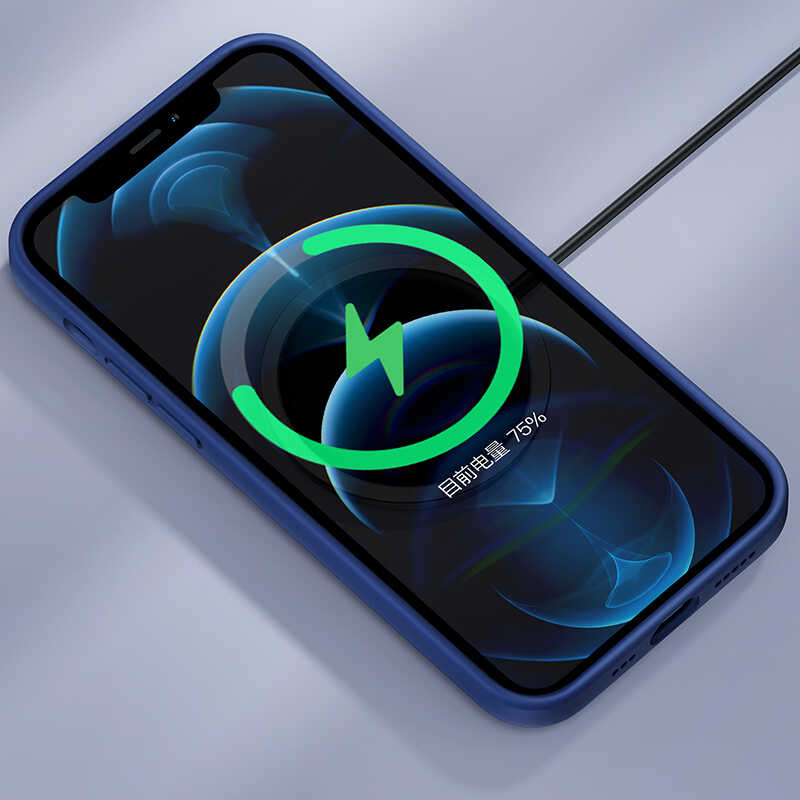 Apple iPhone 12 Pro Max Kılıf Benks M-safe Magnetic Original Apple MFI Certified Silikon Kapak - Görsel 6