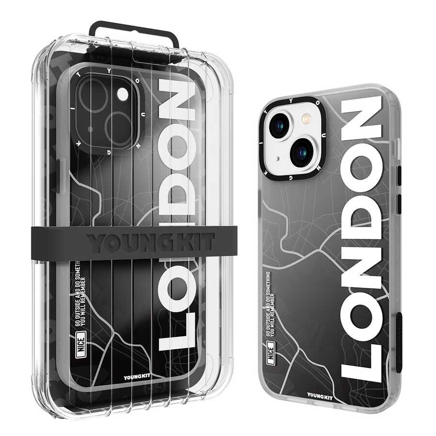 Apple iPhone 13 Kılıf YoungKit World Trip Serisi Kapak - Görsel 3