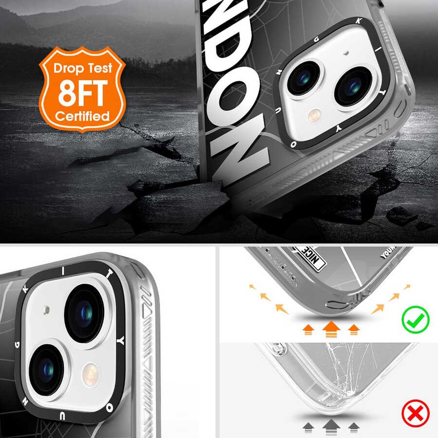 Apple iPhone 13 Kılıf YoungKit World Trip Serisi Kapak - Görsel 4