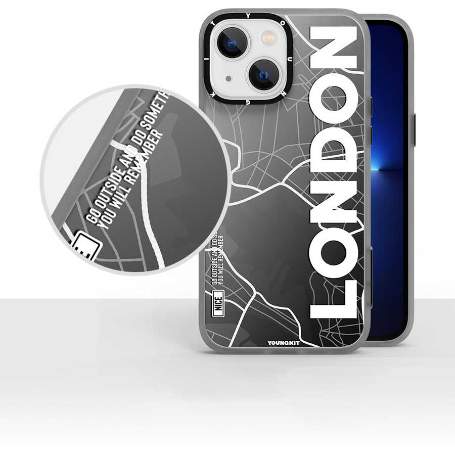 Apple iPhone 13 Kılıf YoungKit World Trip Serisi Kapak - Görsel 7