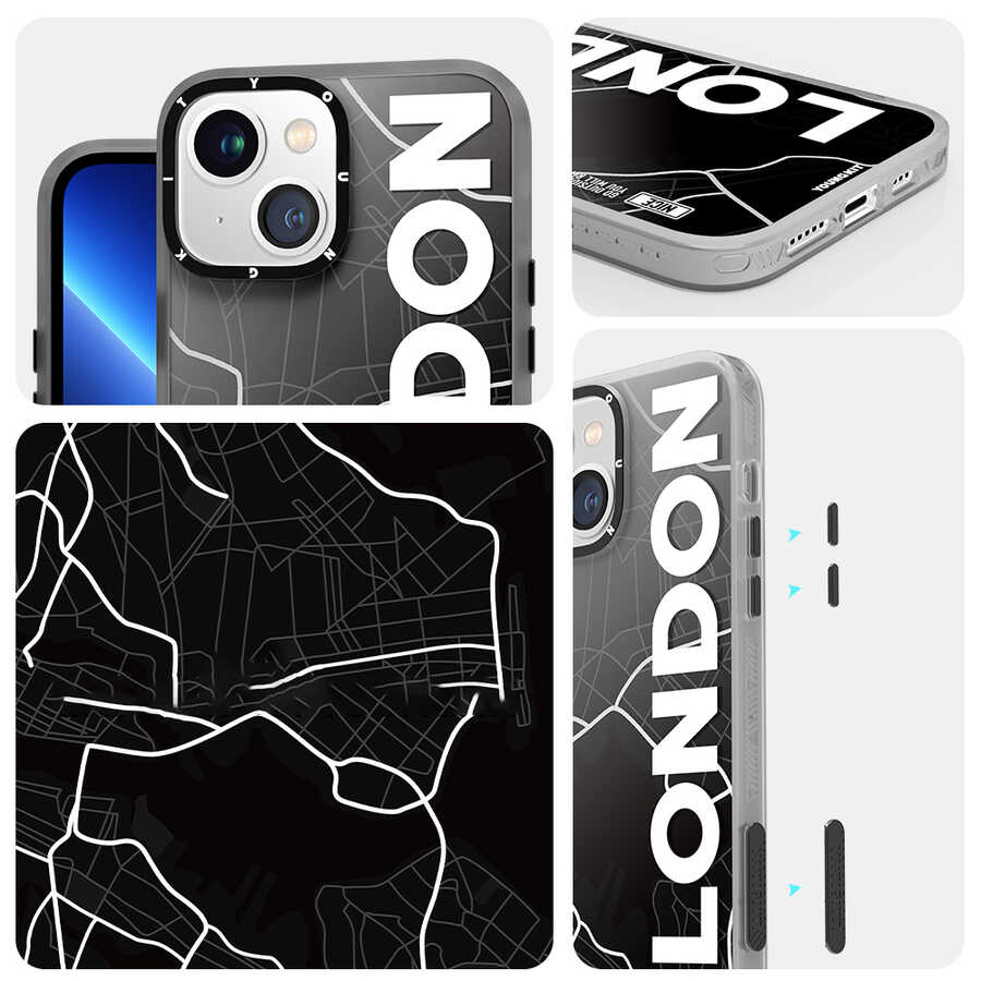 Apple iPhone 13 Kılıf YoungKit World Trip Serisi Kapak - Görsel 10