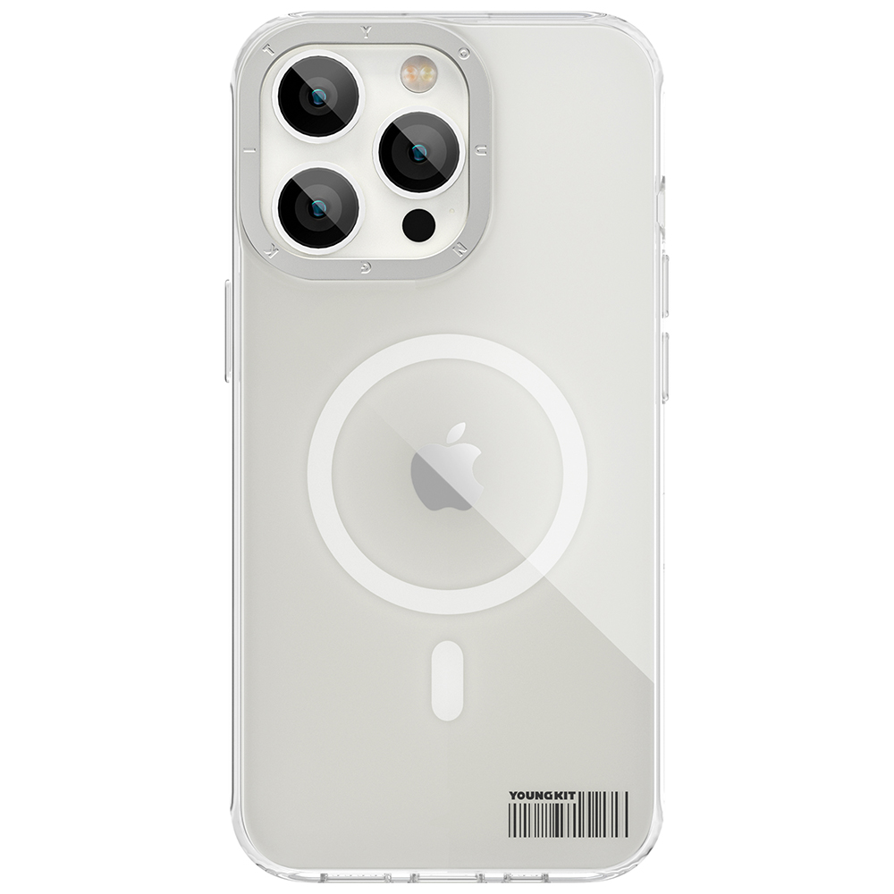 Apple iPhone 13 Pro Kılıf M-safe Şarj Özellikli Youngkit Coloured Glaze Serisi Kapak - Görsel 6