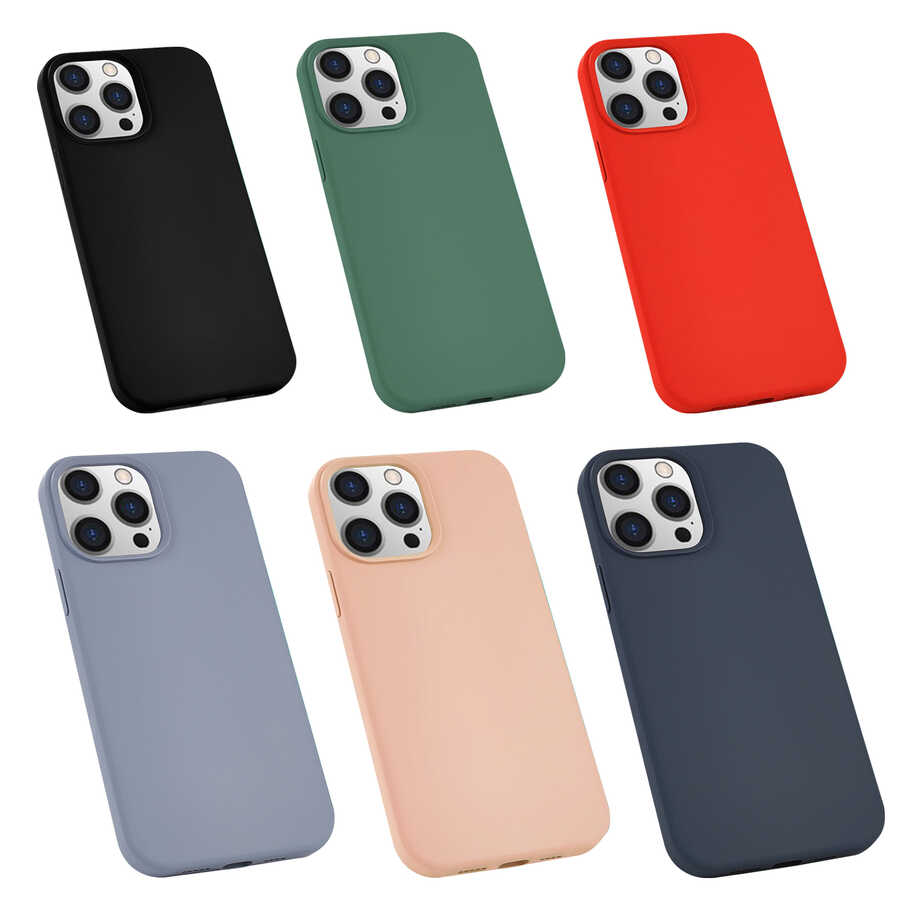 Apple iPhone 13 Pro Kılıf Zore Silk Silikon - Görsel 2