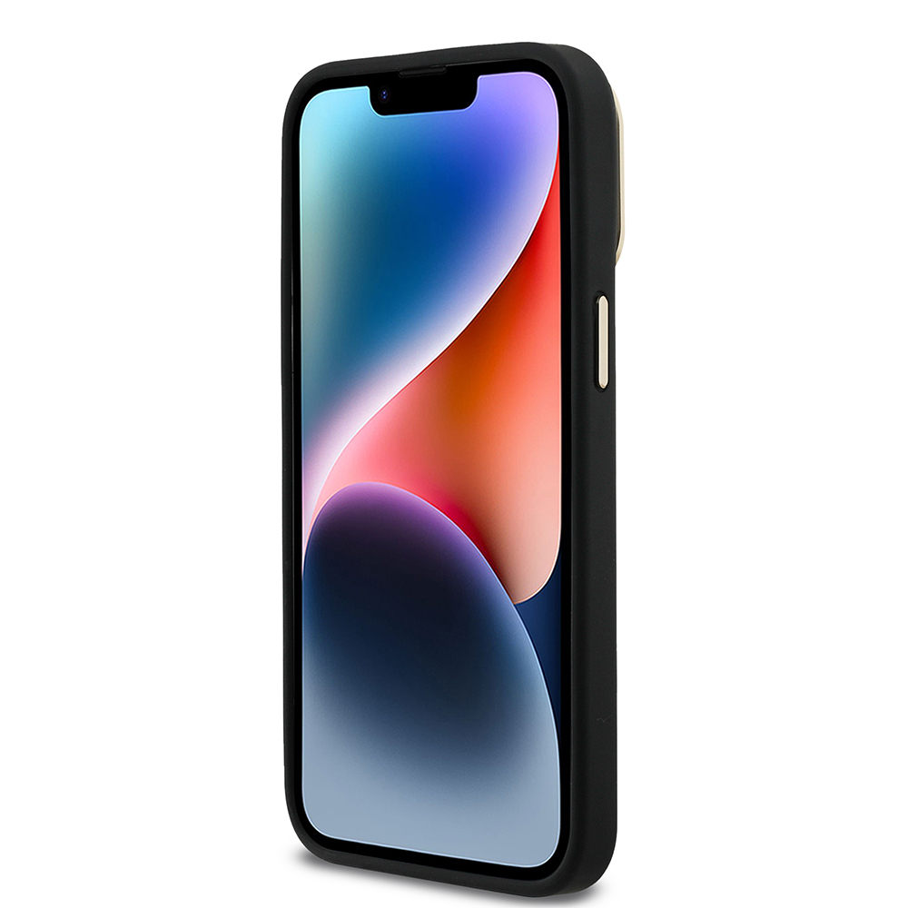 Apple iPhone 13 Pro Max Kılıf Guess Orjinal Lisanslı PU Deri 4G Desenli Metal Büyük 4G ve Yazı Logolu Kamera Standlı Kapak - Görsel 19