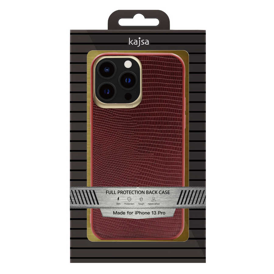 Apple iPhone 13 Pro Max Kılıf Kajsa Preppie Collection Pu Deri Kapak - Görsel 3
