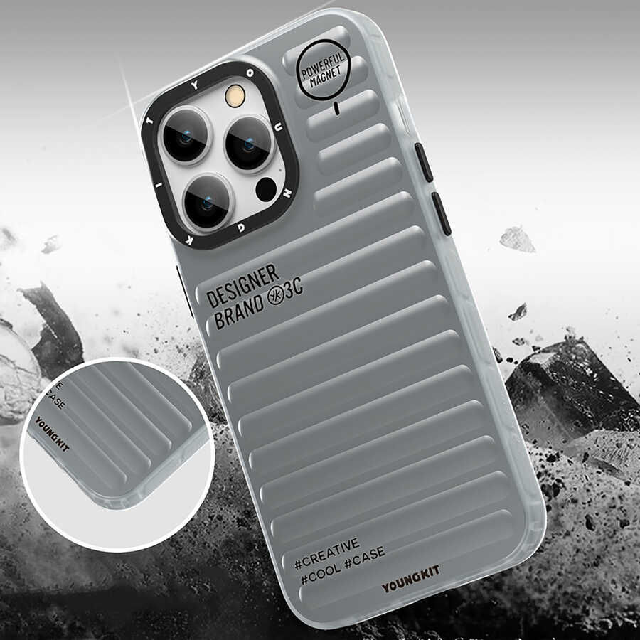 Apple iPhone 13 Pro Max Kılıf YoungKit Plain Coloured Serisi Kapak - Görsel 6