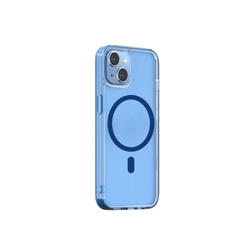 Apple iPhone 13 Wiwu M-safe Şarj Özellikli Lens Korumalı Şeffaf Silikon Kapak