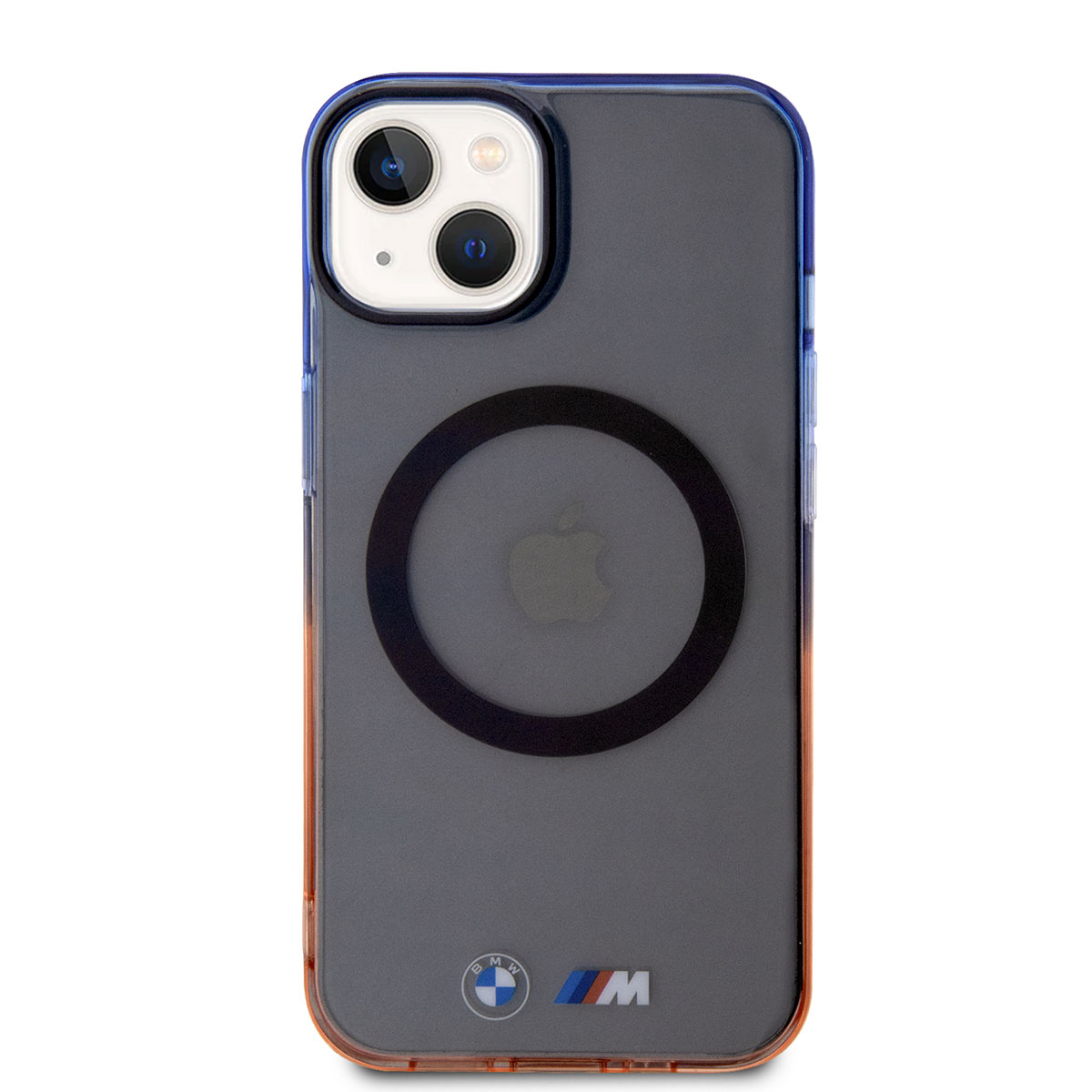 Apple iPhone 14 Kılıf BMW M-safe Şarj Özellikli Transparan Renk Geçişli Dizayn Kapak - Görsel 3