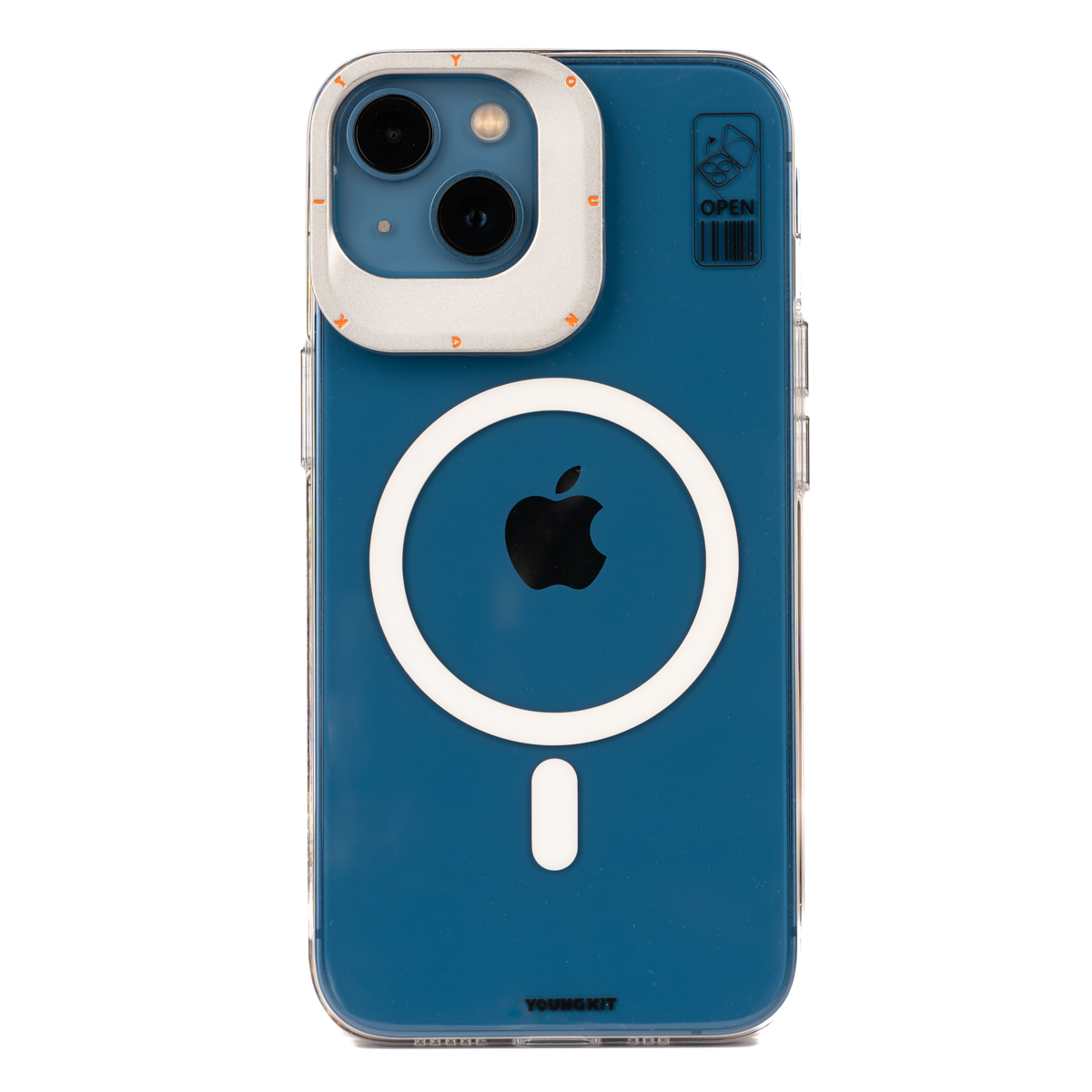 Apple iPhone 14 Kılıf M-safe Şarj Özellikli Standlı YoungKit Hermit Bracket Serisi Kapak