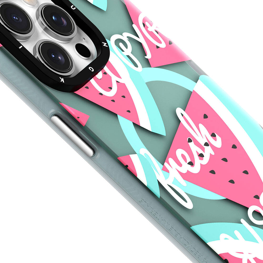 Apple iPhone 14 Kılıf M-safe Şarj Özellikli Yaz Meyvesi Desenli Youngkit Fruity Flavour Serisi Kapak - Görsel 8
