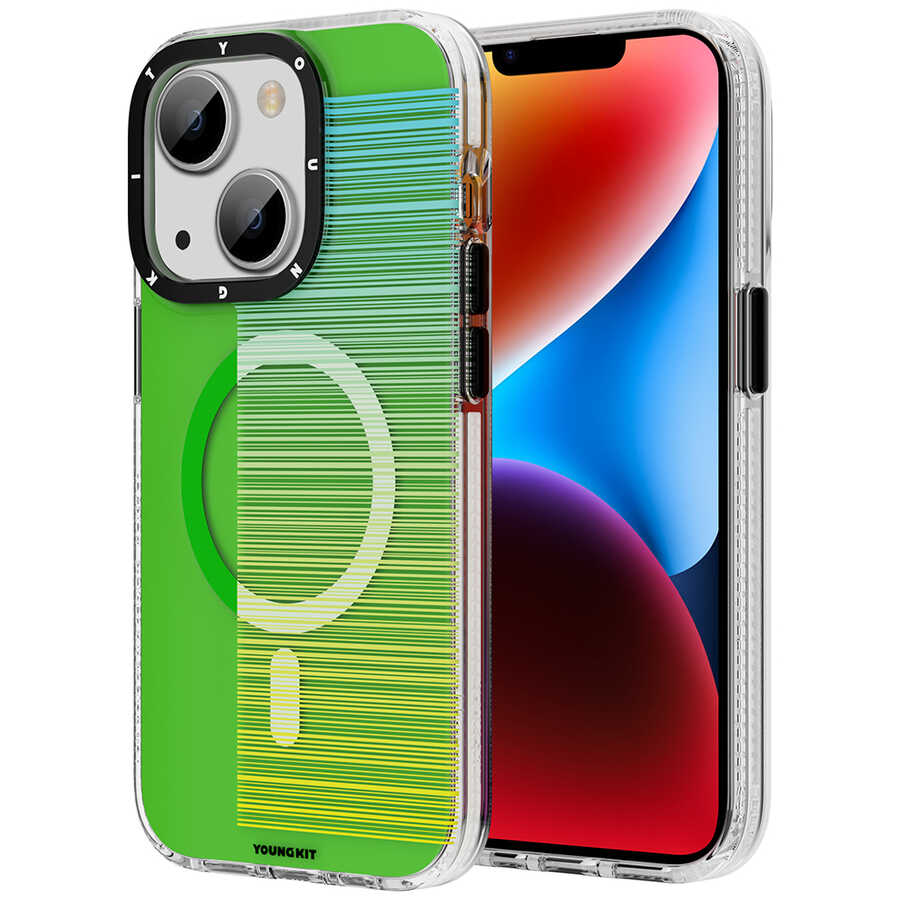 Apple iPhone 14 Kılıf M-safe Şarj Özellikli Youngkit Pure Serisi Kapak