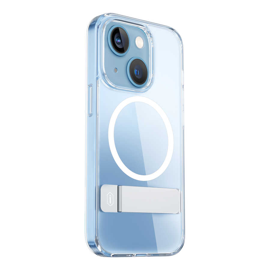 Apple iPhone 14 Kılıf ​​​​​Standlı M-safe Wireless Şarj Özellikli Wiwu Aurora Serisi Kapak
