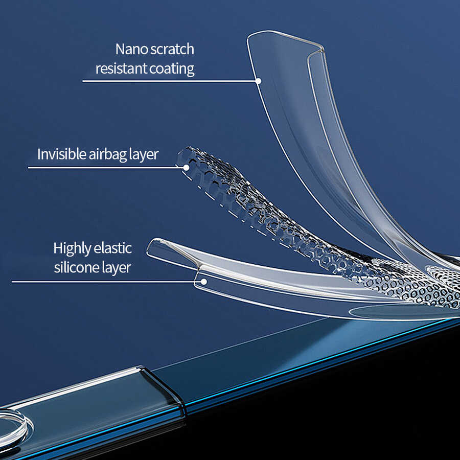 Apple iPhone 14 Plus Wiwu M-safe Şarj Özellikli Lens Korumalı Şeffaf Silikon Kapak