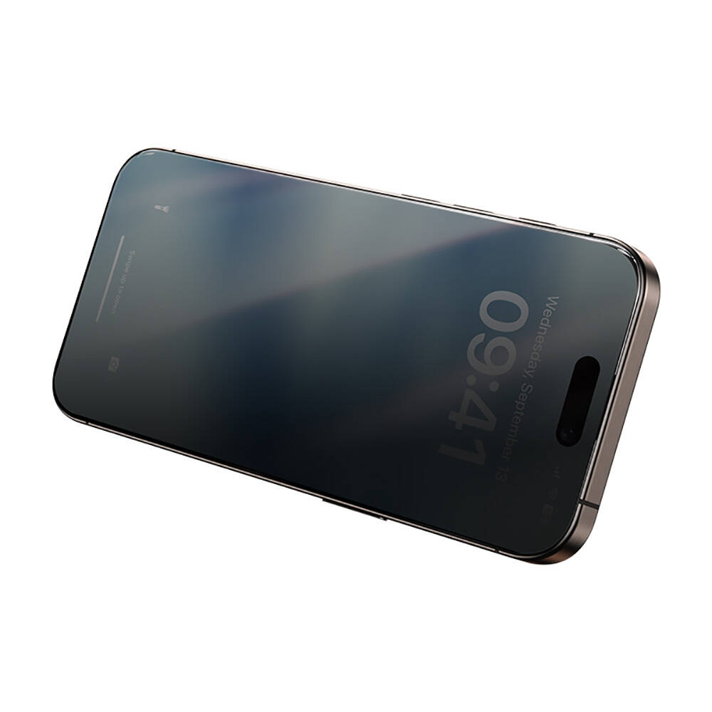 Apple iPhone 14 Pro Benks Ultra Shield 0.4mm Privacy Ekran Koruyucu + Kolay Uygulama Aparatlı - Görsel 11