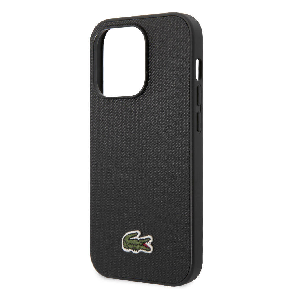 Apple iPhone 14 Pro Kılıf Lacoste Orjinal Lisanslı PU Pike Desenli Arka Yüzey İkonik Timsah Dokuma Logolu Kapak - Görsel 6