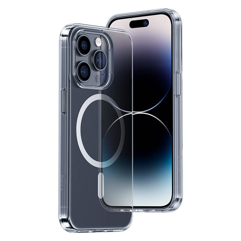 Apple iPhone 14 Pro Kılıf M-safe Şarj Özellikli Benks 1.8mm Ultra İnce Şeffaf Kapak
