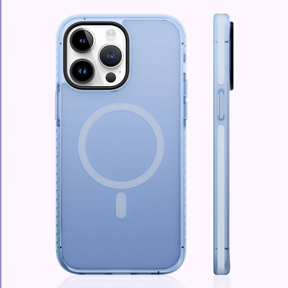 Apple iPhone 14 Pro Kılıf M-safe Şarj Özellikli Mat Arka Yüzey Benks Drop Resistance Kapak