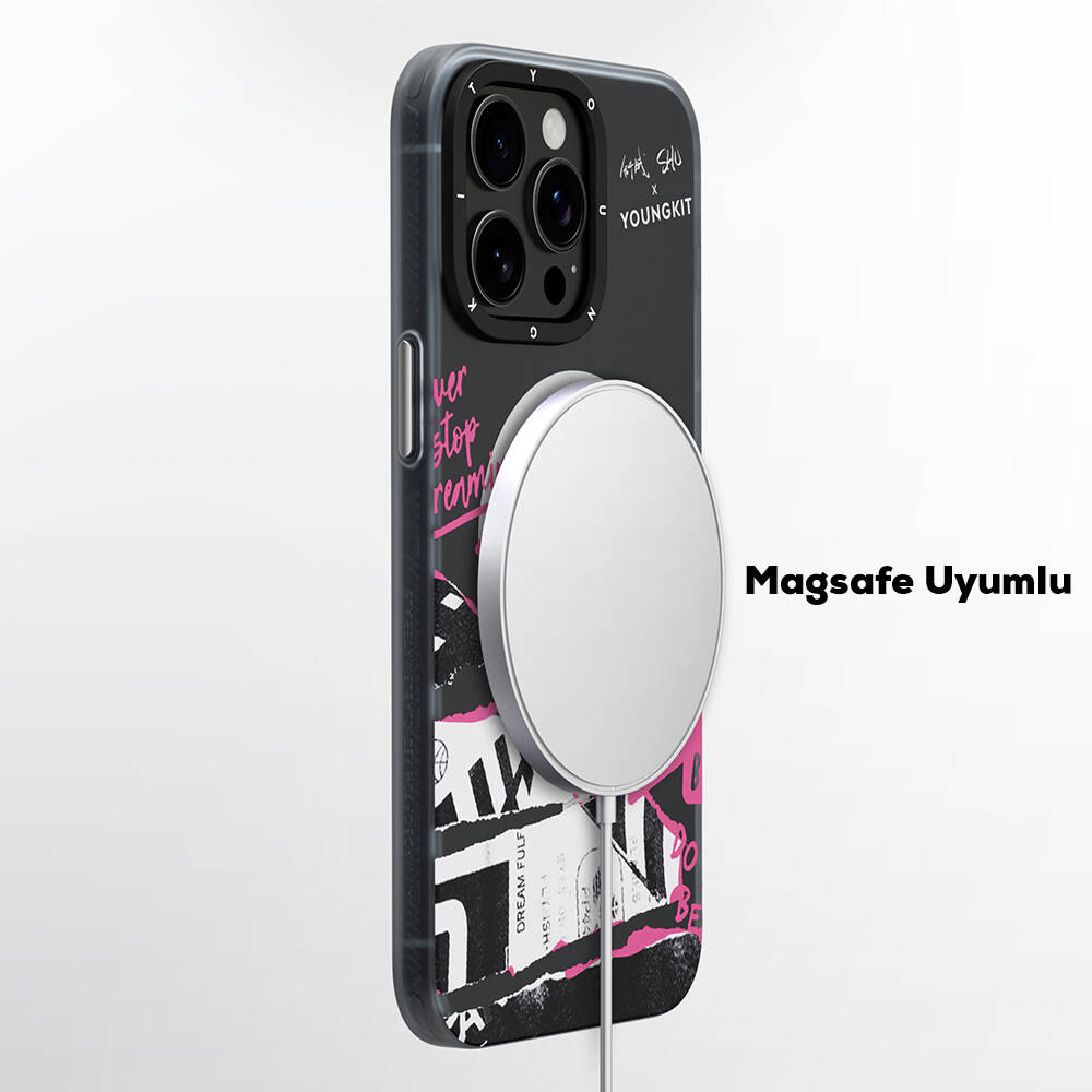 Apple iPhone 14 Pro Kılıf M-safe Şarj Özellikli Shu Tasarımlı Youngkit Dreamland Serisi Kapak - Görsel 8