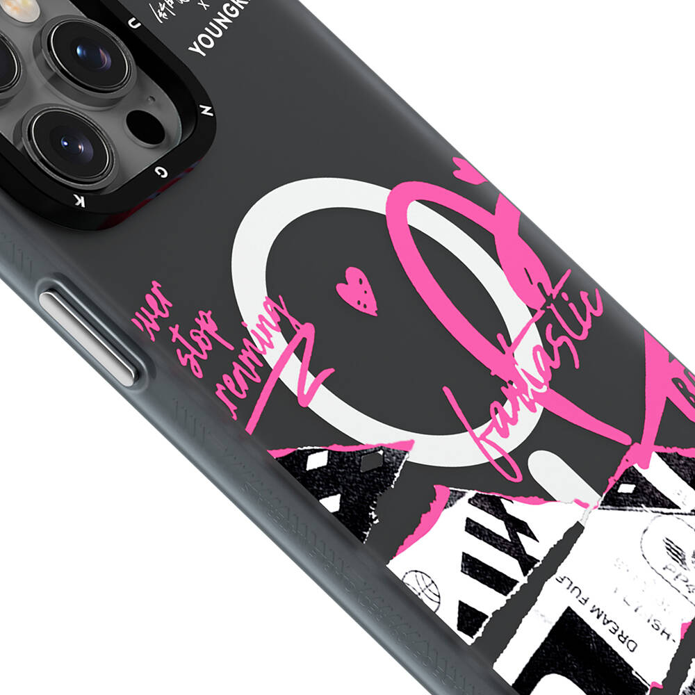 Apple iPhone 14 Pro Kılıf M-safe Şarj Özellikli Shu Tasarımlı Youngkit Dreamland Serisi Kapak - Görsel 6